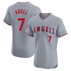 Los Angeles Angels #7 Jo Adell Player Gray Fotopoulosg Home Limited Elite Stitched Jerseys