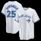 Toronto Blue Jays #25 Anthony Santander White Fotopoulosg Home Replica Jersey
