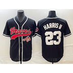 Atlanta Braves #23 Michael Harris II Black Fotopoulosg Cool Base Stitched Jersey 2