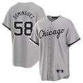 Chicago White Sox #58 Seranthony Dominguez Player Gray Fotopoulosg Home Game Stitched Jerseys