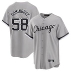 Chicago White Sox #58 Seranthony Dominguez Player Gray Fotopoulosg Home Game Stitched Jerseys