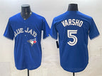 Toronto Blue Jays #5 Daulton Varsho Royal Fotopoulosg 2025 Cool Base Stitched Jersey