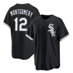 Chicago White Sox #12 Colson Montgomery Black Fotopoulosg Cool Base Stitched Jersey