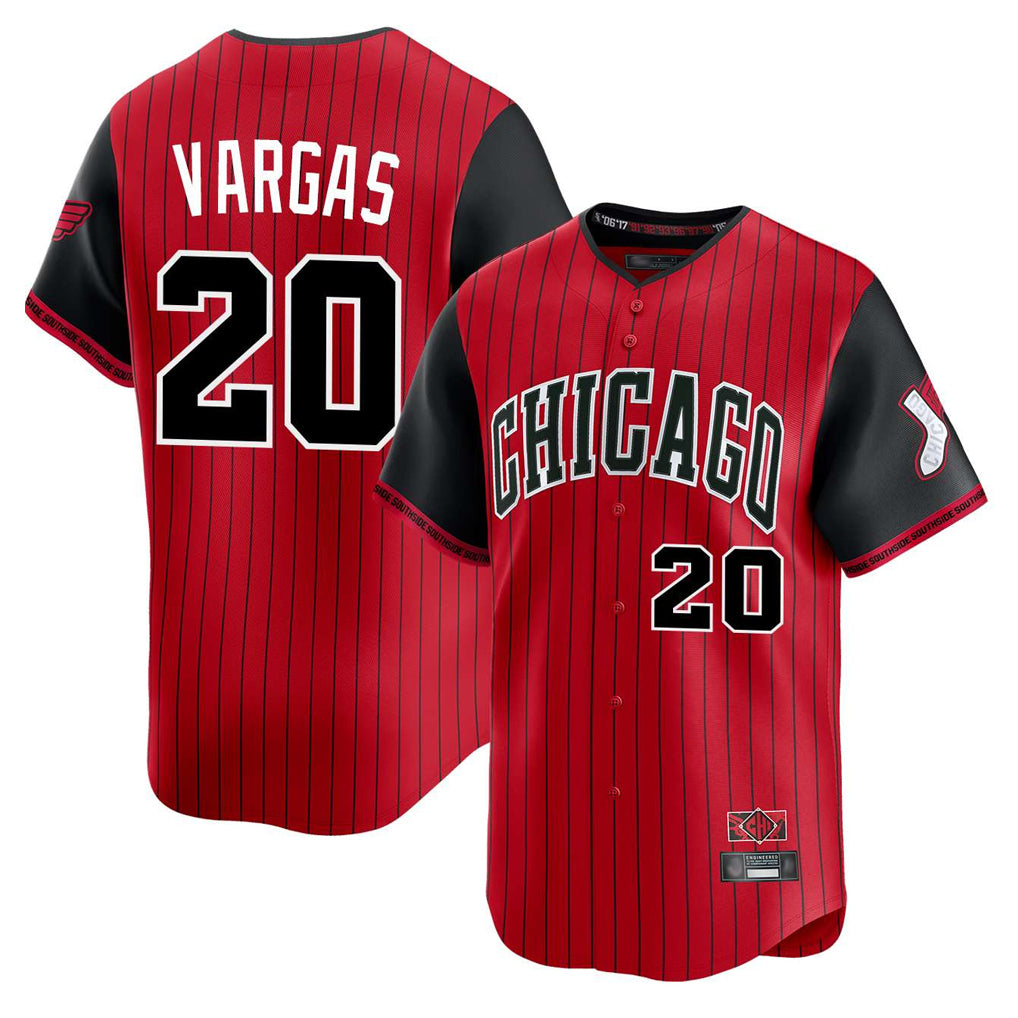 Chicago White Sox #20 Miguel Vargas Player Red Fotopoulosg City Connect Limited Home Stitched Jerseys