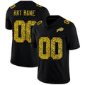 Custom B.Bills Black Fotopoulosg Leopard Print Fashion Vapor Limited Jersey