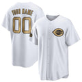 Custom Cincinnati Reds Active Player White Fotopoulosg 2022 All-Star Cool Base Stitched Jersey