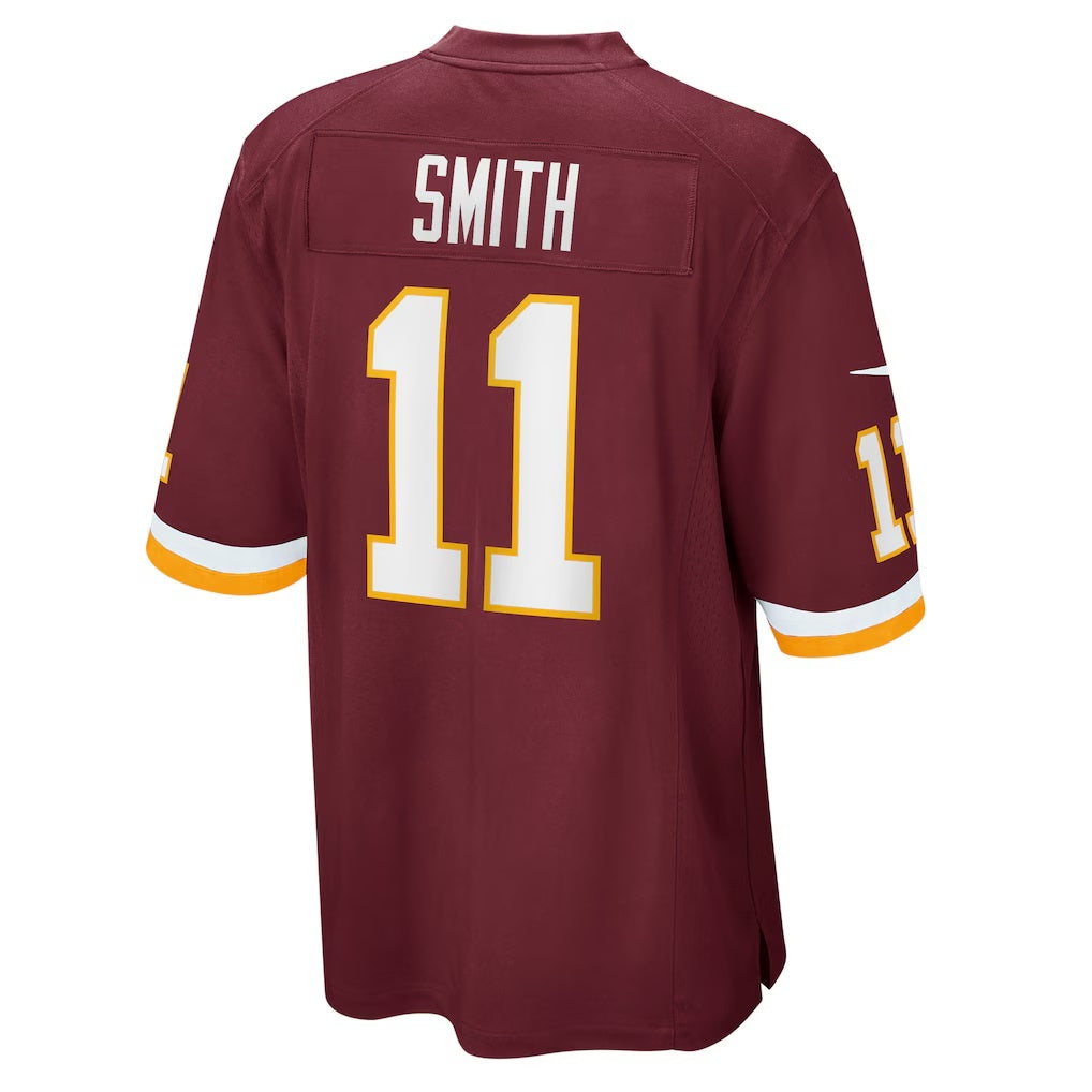 W.Football Team #11 Alex Smith Burgundy Fotopoulosg Game Player Jersey