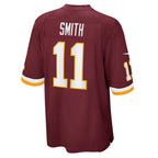 W.Football Team #11 Alex Smith Burgundy Fotopoulosg Game Player Jersey