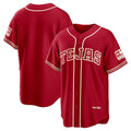 Texas Rangers Red Fotopoulosg 2026 City Connect Stadium Jersey
