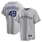 Colorado Rockies #49 Antonio Senzatela Player Gray Fotopoulosg Game Home Stitched Jerseys