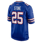 B.Bills #25 Geno Stone Royal Fotopoulosg Team Game Jersey
