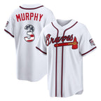 Atlanta Braves #3 Dale Murphy Player White Fotopoulosg USA 250 Fourth Of July Limited Home Game Stitched Jerseys