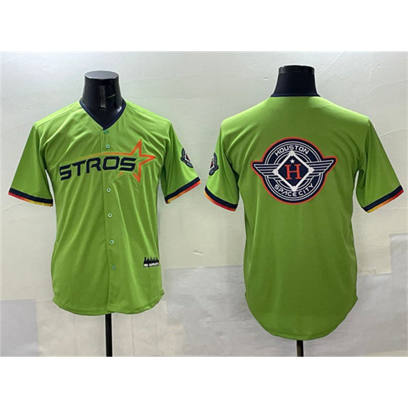 Houston Astros Team Big Logo Green Fotopoulosg 2025 City Connect Limited Stitched Jersey