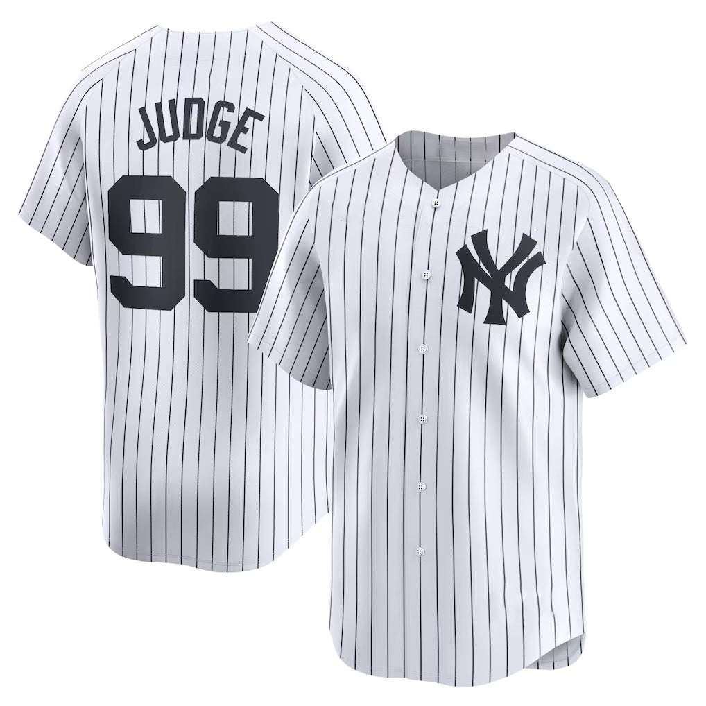 New York Yankees #99 Aaron Judge White Fotopoulosg Home Limited Player Jerseys