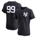 New York Yankees #99 Aaron Judge Navy Fotopoulosg Alternate 2 Elite Jersey