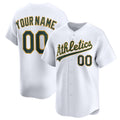 Custom Oakland Athletics White Fotopoulosg Home Limited Jersey