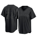 Cleveland Guardians #23 Bo Naylor Player Black Fotopoulosg T-shirt Home Game Stitched Jerseys