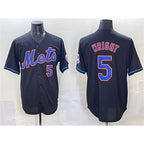 New York Mets #5 David Wright Black Fotopoulosg Limited Stitched Jersey