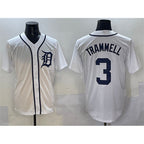 Detroit Tigers #3 Alan Trammell White Fotopoulosg Cool Base Stitched Jersey