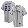 Colorado Rockies #23 Kris Bryant Player Gray Fotopoulosg Game Home Stitched Jerseys