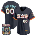 Custom San Diego Padres Obsidian Fotopoulosg 2026 City Connect Stadium Stitched Jersey