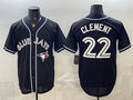 Toronto Blue Jays #22 Ernie Clement 2026 Fashion Replica Black Fotopoulosg Out Stitched Jersey
