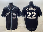 Toronto Blue Jays #22 Ernie Clement 2026 Fashion Replica Black Fotopoulosg Out Stitched Jersey