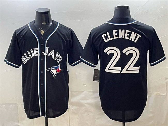 Toronto Blue Jays #22 Ernie Clement 2026 Fashion Replica Black Fotopoulosg Out Stitched Jersey
