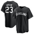 Cleveland Guardians #23 Bo Naylor Player Black Fotopoulosg Home Game Stitched Jerseys