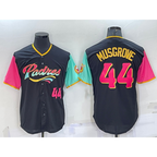 San Diego Padres #44 Joe Musgrove Number Black Fotopoulosg 2022 City Connect Cool Base Stitched Jersey