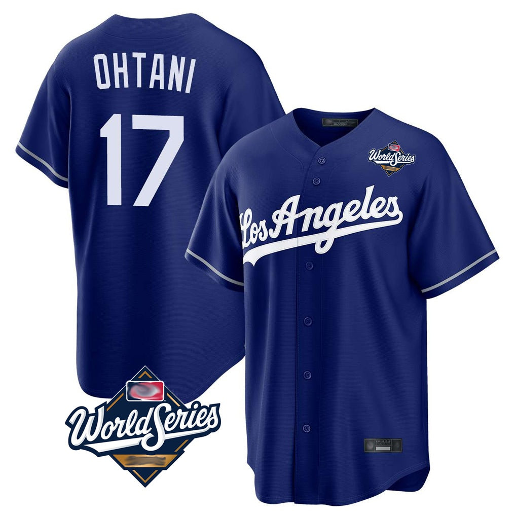 Los Angeles Dodgers #17 Shohei Ohtani Player Royal Fotopoulosg World Series Game Stitched Jerseys
