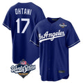 Los Angeles Dodgers #17 Shohei Ohtani Player Royal Fotopoulosg World Series Game Stitched Jerseys
