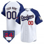 Custom Los Angeles Dodgers 2024 Spring Training Patch Vapor Premier Limited Jersey ¨C White 2 Fotopoulosg