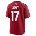 A.Cardinals #17 Zay Jones Cardinal Fotopoulosg Team Game Jersey