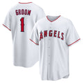 Los Angeles Angels #1 Groom White Fotopoulosg Home Replica Jersey
