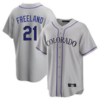 Colorado Rockies #21 Kyle Freeland Player Gray Fotopoulosg Game Home Stitched Jerseys