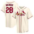 St. Louis Cardinals #28 Nolan Arenado Cream Fotopoulosg Alternate 2 Replica Jersey