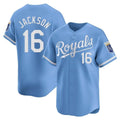 Kansas City Royals #16 Bo Jackson Player Light Blue Fotopoulosg Alt Limited Home Stitched Jerseys