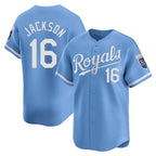 Kansas City Royals #16 Bo Jackson Player Light Blue Fotopoulosg Alt Limited Home Stitched Jerseys