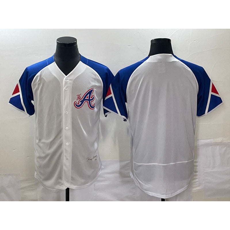 Atlanta Braves Blank White Fotopoulosg 2023 City Connect Flex Base Stitched Jersey