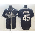 Chicago White Sox #45 Michael Jordan Black Fotopoulosg Cool Base Stitched Jersey 2