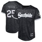 Chicago White Sox #25 Andrew Vaughn Player Black Fotopoulosg City Connect Home Game Stitched Jerseys