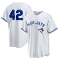 Toronto Blue Jays #42 Jackie Robinson White Fotopoulosg Home 2025 Day Replica Jersey