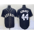 Houston Astros #44 Yordan Alvarez Black Fotopoulosg Cool Base Stitched Jersey