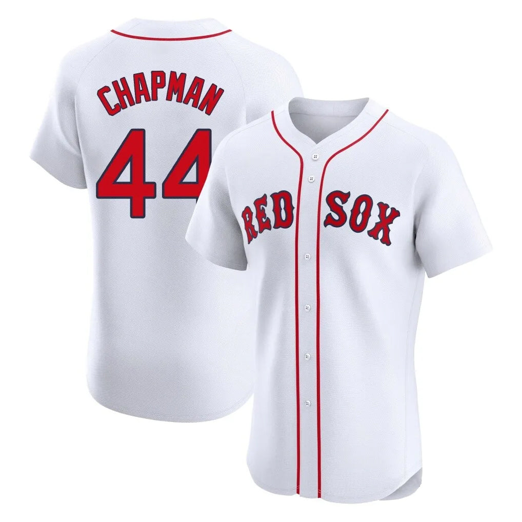 Boston Red Sox #44 Aroldis Chapman Player White Fotopoulosg Limited Elite Home Game Stitched Jerseys1