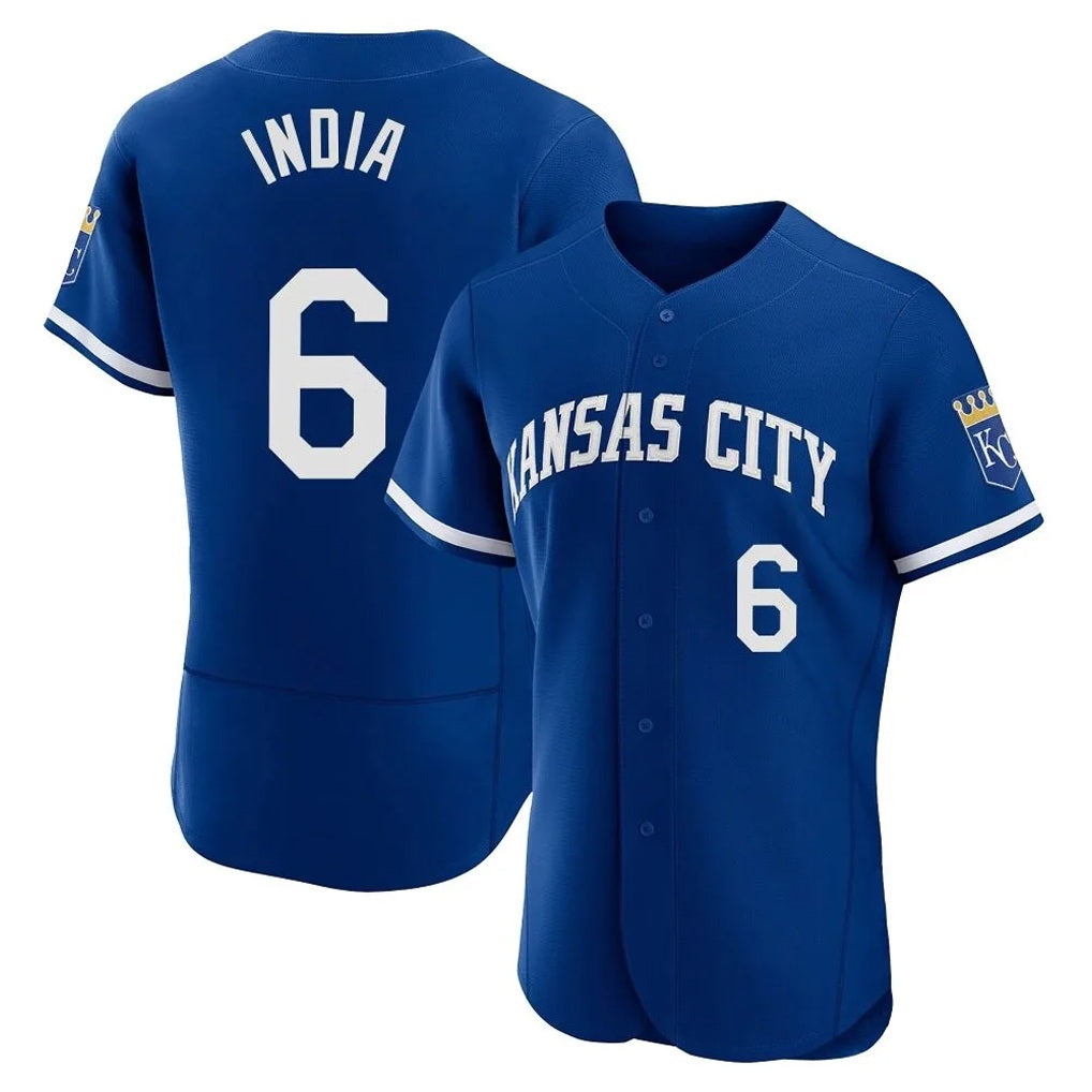 Kansas City Royals #6 Jonathan India Player Royal Fotopoulosg Limited Elite Home Stitched Jerseys