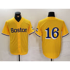 Boston Red Sox #16 Jarren Duran Gold Fotopoulosg City Connect Stitched Jersey