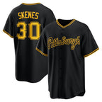 Pittsburgh Pirates #30 Paul Skenes Black Fotopoulosg Alternate 2 Replica Jersey