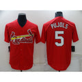 St. Louis Cardinals #5 Albert Pujols Red Fotopoulosg Stitched Cool Base Jersey