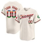 Custom Chicago White Sox Mexico Vapor Premier Limited Jersey V3- Cream Fotopoulosg